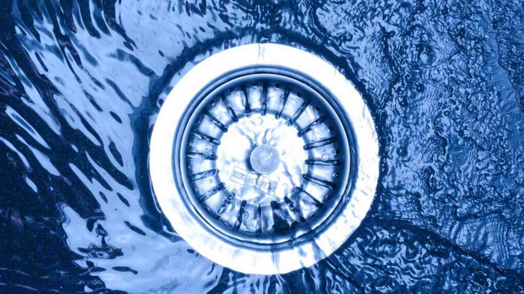 water & solvents poured down the drain