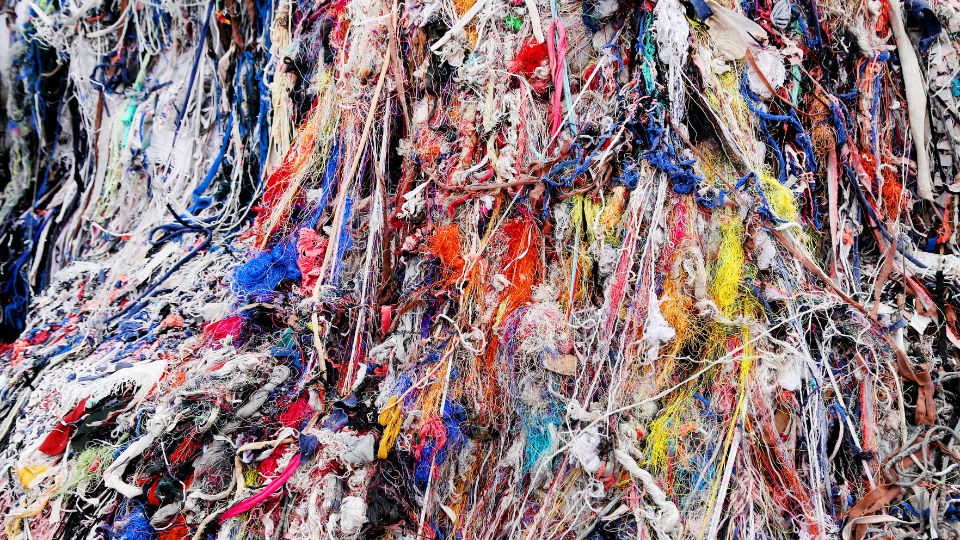 image of scraps/cutoffs of clothing and materials