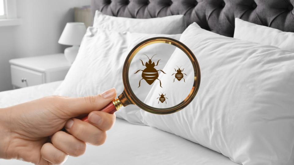 wed bugs and magnifying glass