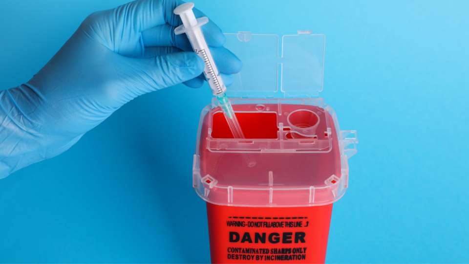 handling lab waste