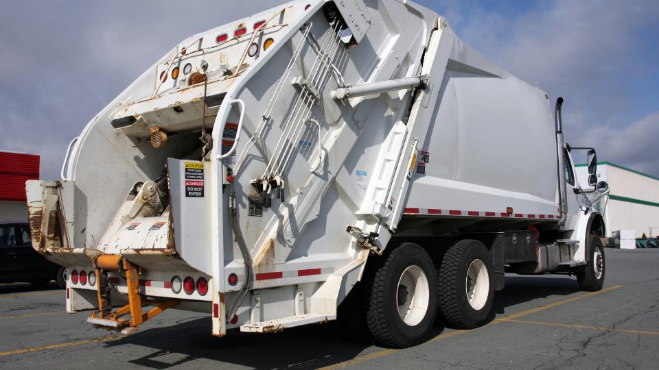commercial waste bin lorry compactor