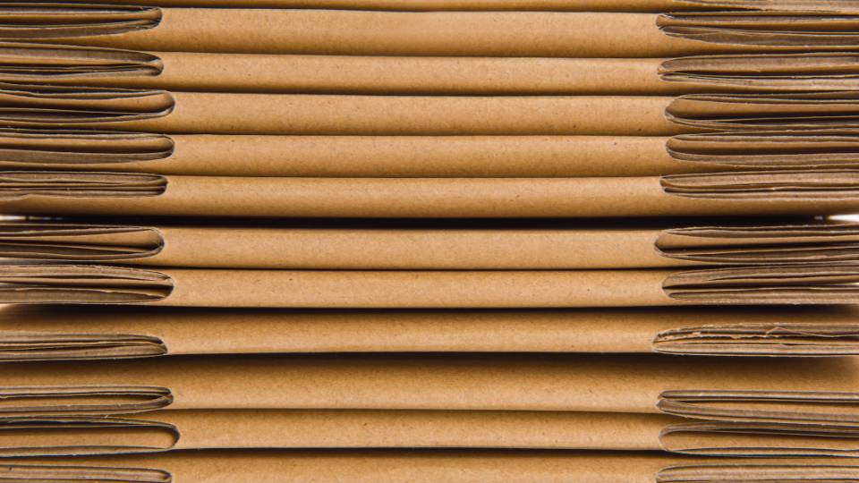 stack of cardboard ready to sell