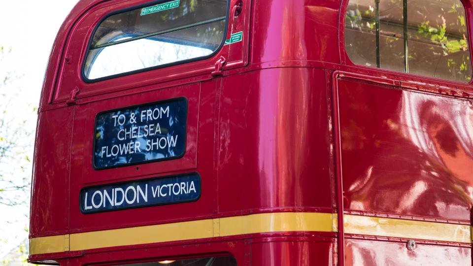 London Bus on the way to the Chelsea Flower Show