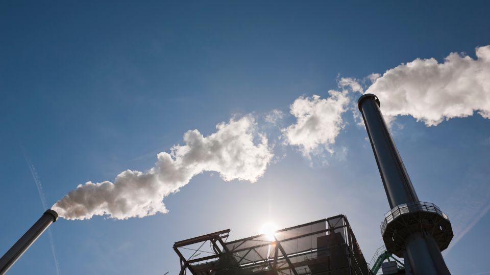 an incinerator burning hospital and clinical waste