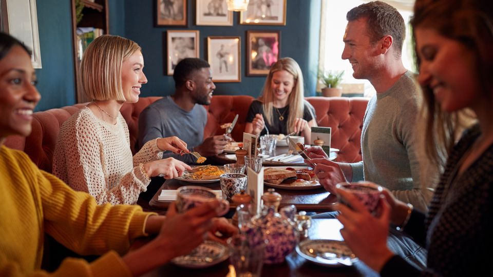 Restaurant food table