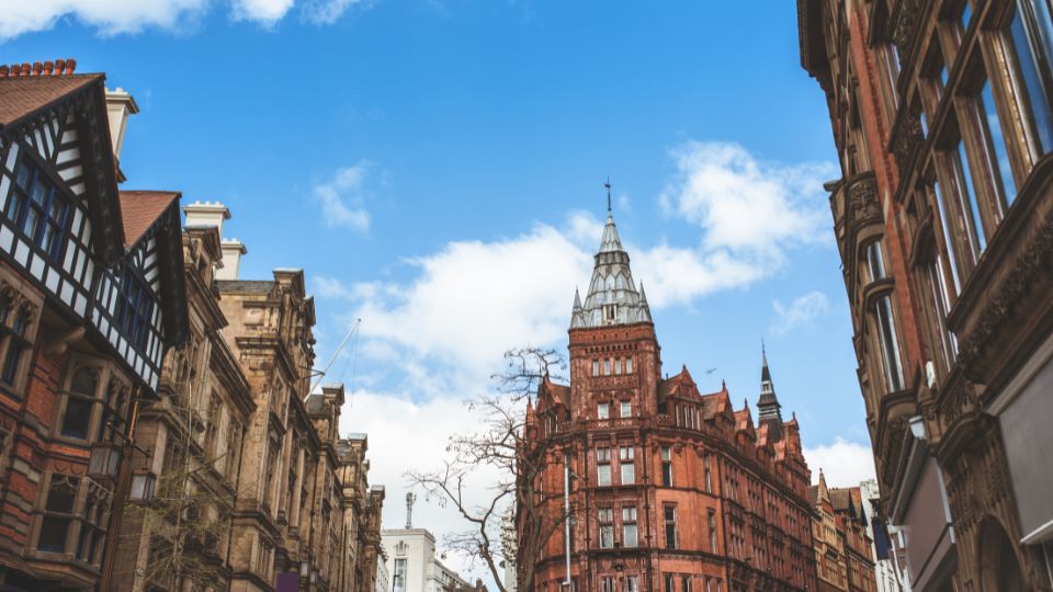 Photograph of Nottingham city centre.