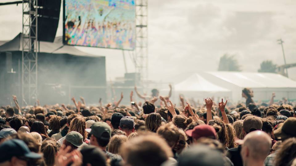 crowd at the Parklife stage at Parklife festival
