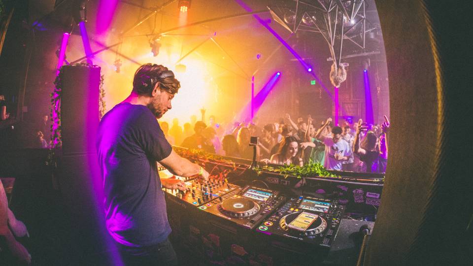 DJ inside a tent at Parklife festival