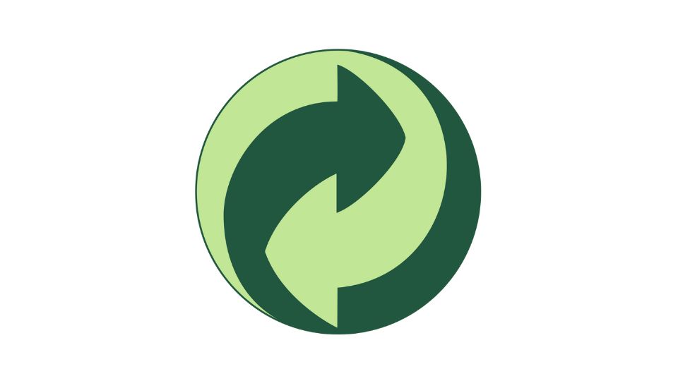 Green dot recycling symbol
