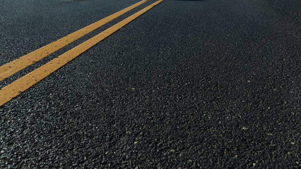 a road made out of recycled tyre pieces