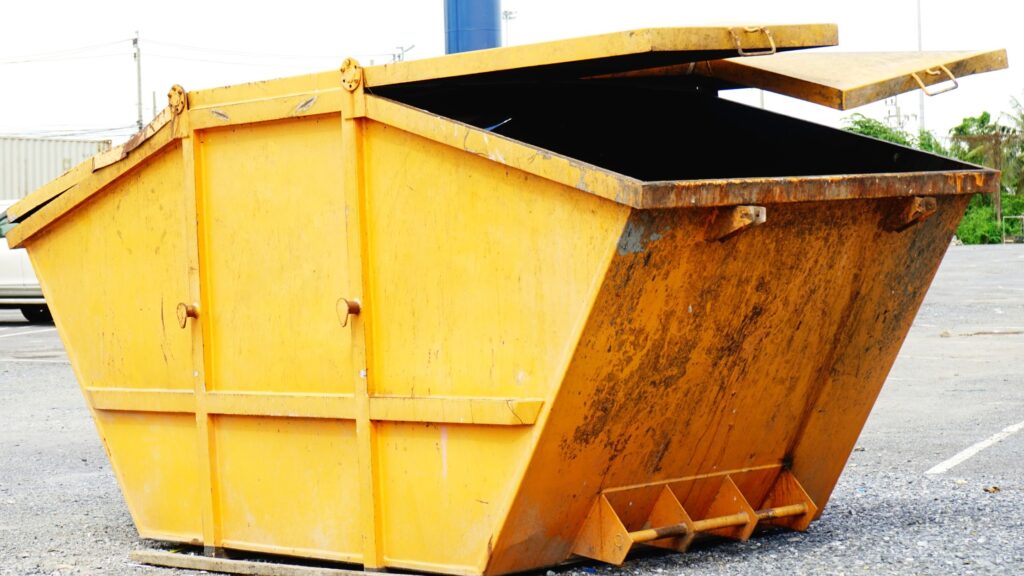 skip bin yellow