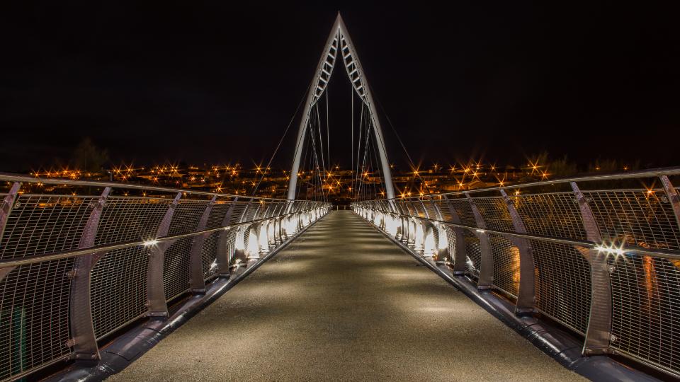 Photograph of Strabanes bridge with no name.