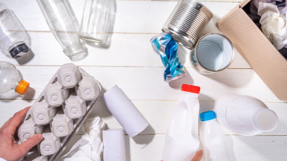 Collection of items that can be recycled.