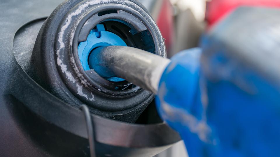Adblue filling up a car
