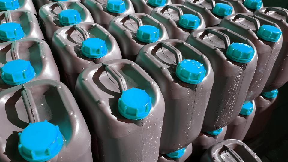 Multiple Adblue bottles