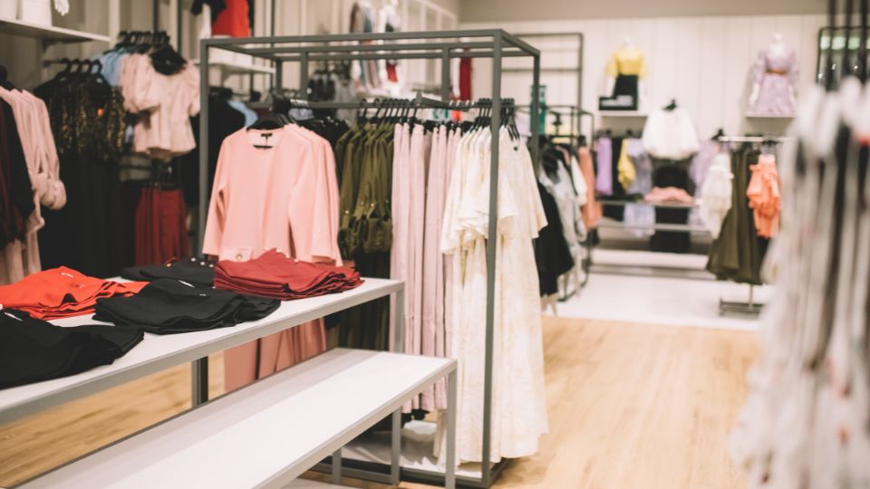 Inside a retail shop
