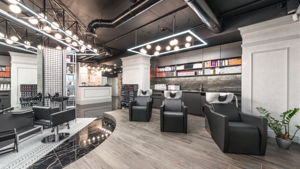 Inside a beauty salon