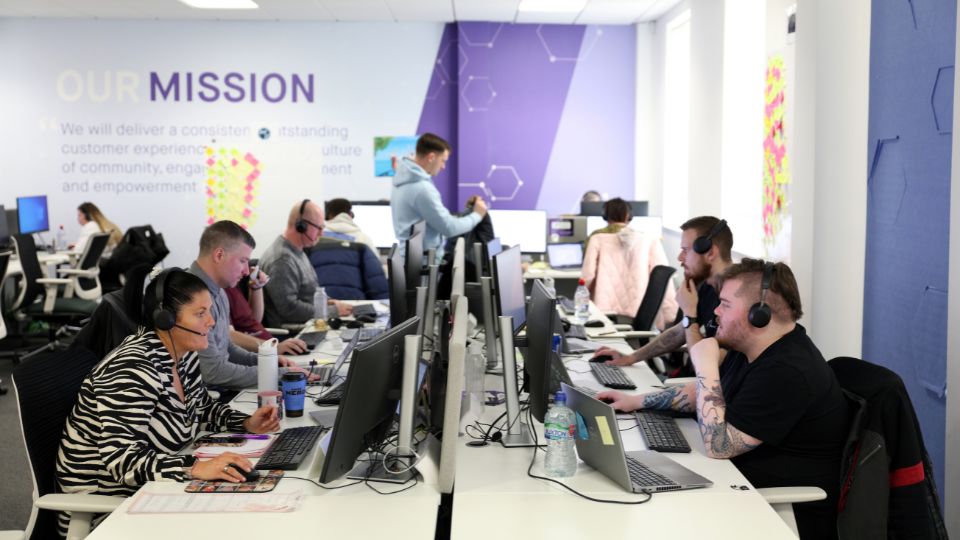 Waste Managed customer service team