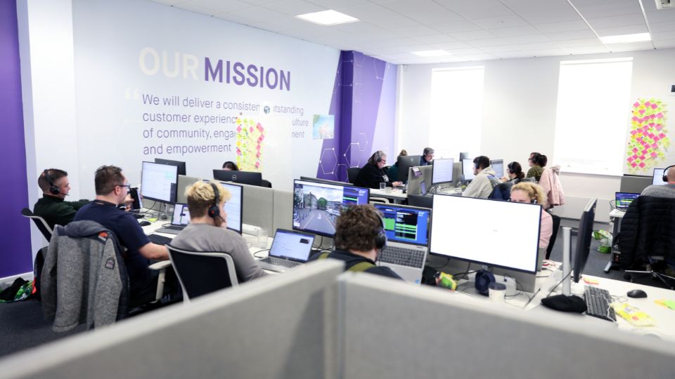Inside the Waste Managed office