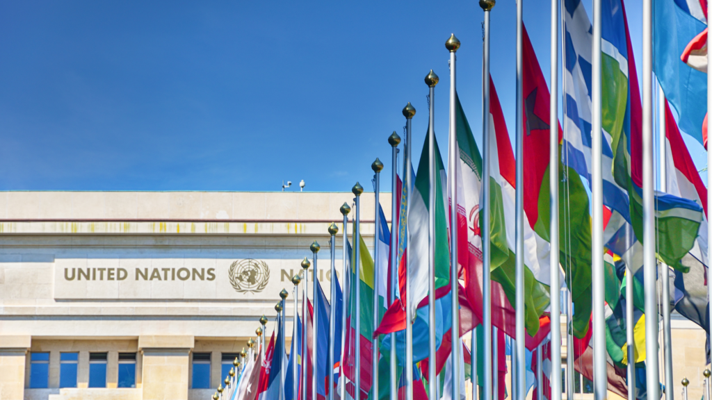 sustainable UK business UN sustainable development goals flags