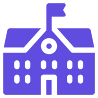 School building icon