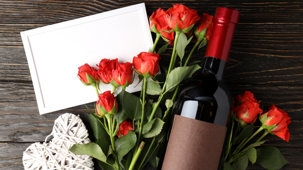 red wine roses love valentine's day